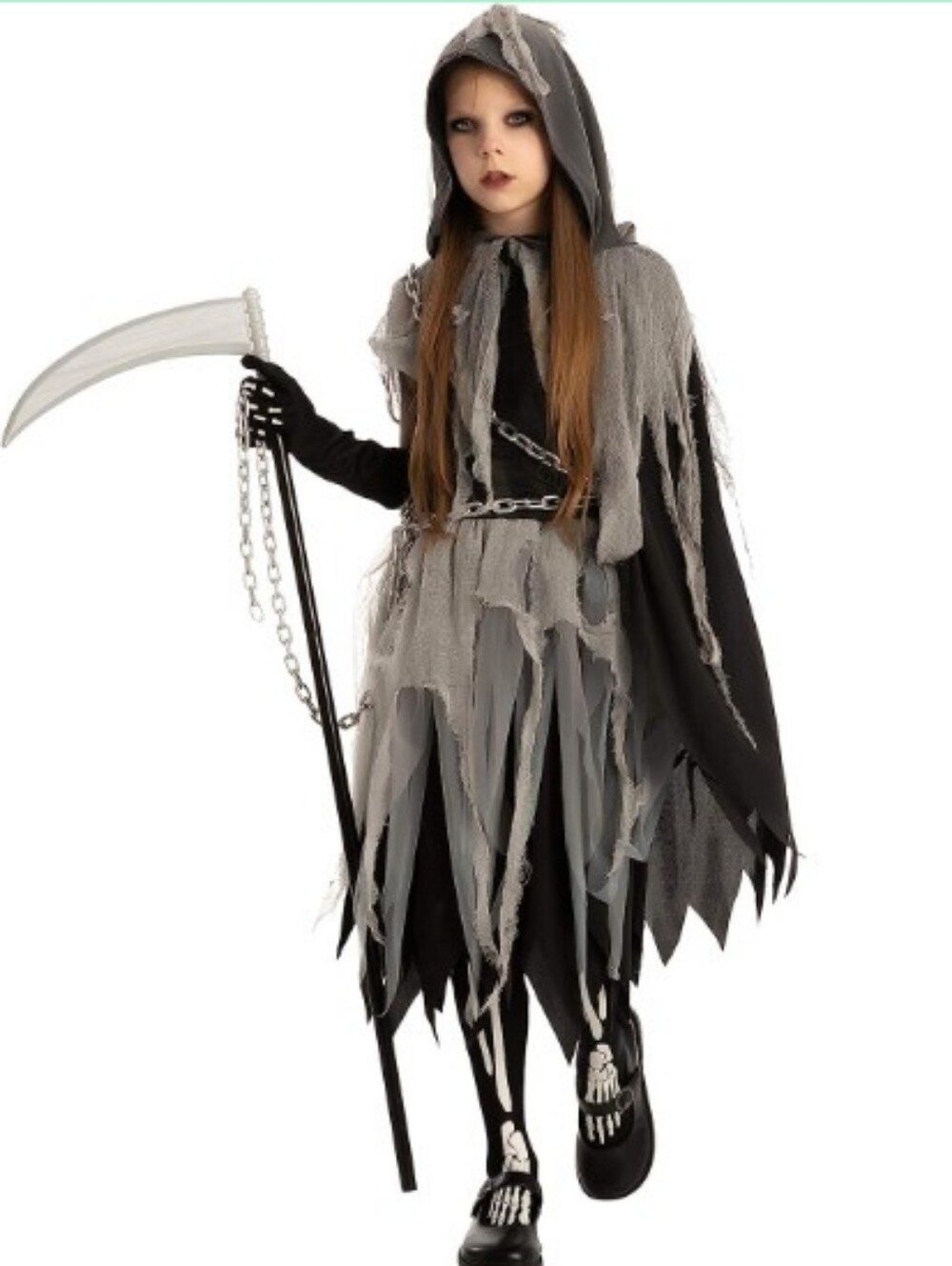 Spooktacular Creations Girl Grim Reaper Costume with Gloves